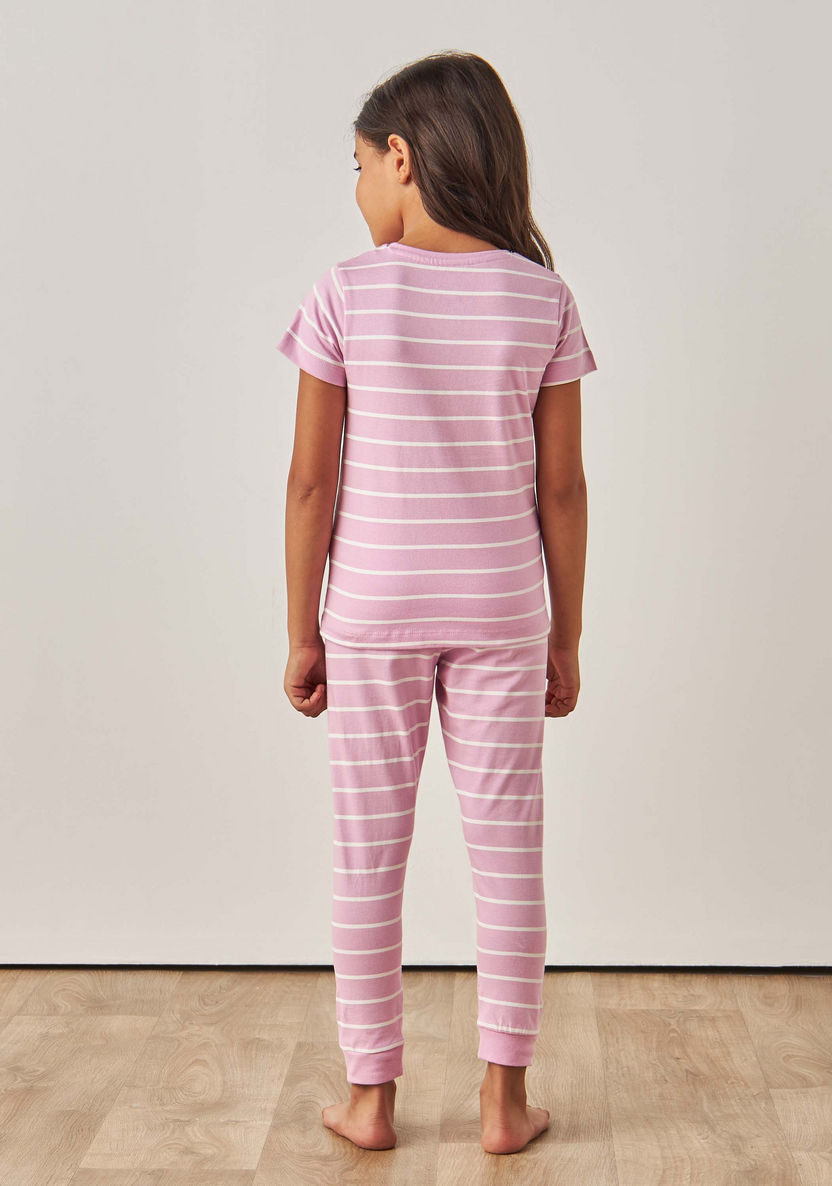 Juniors Printed T-shirts and Pyjamas - Set of 2-Nightwear-image-7