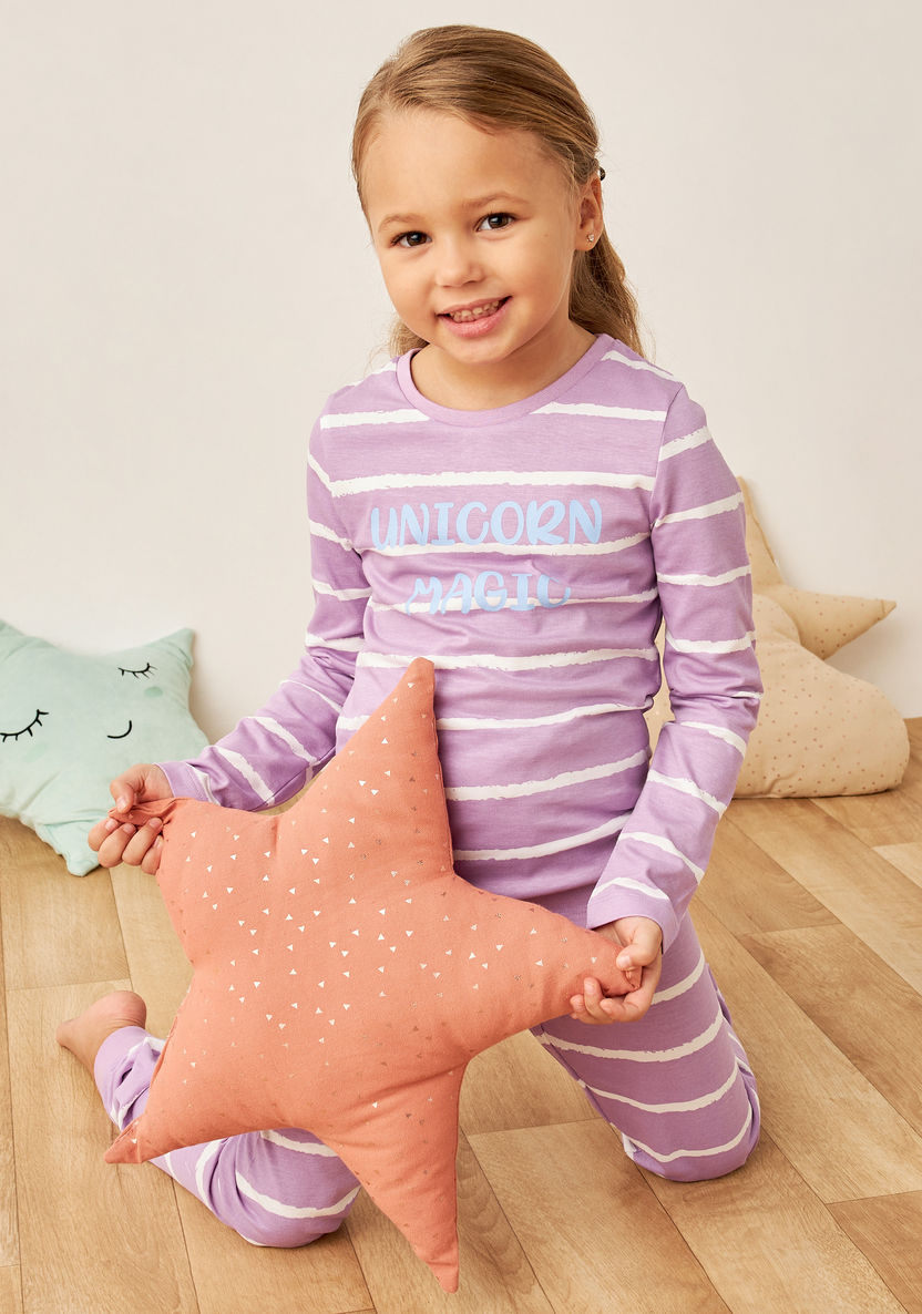 Juniors Printed T-shirt and Pyjamas - Set of 6-Pyjama Sets-image-6