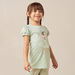 Juniors Graphic Foil Print T-shirt and Elasticated Pyjama Set-Pyjama Sets-thumbnailMobile-1
