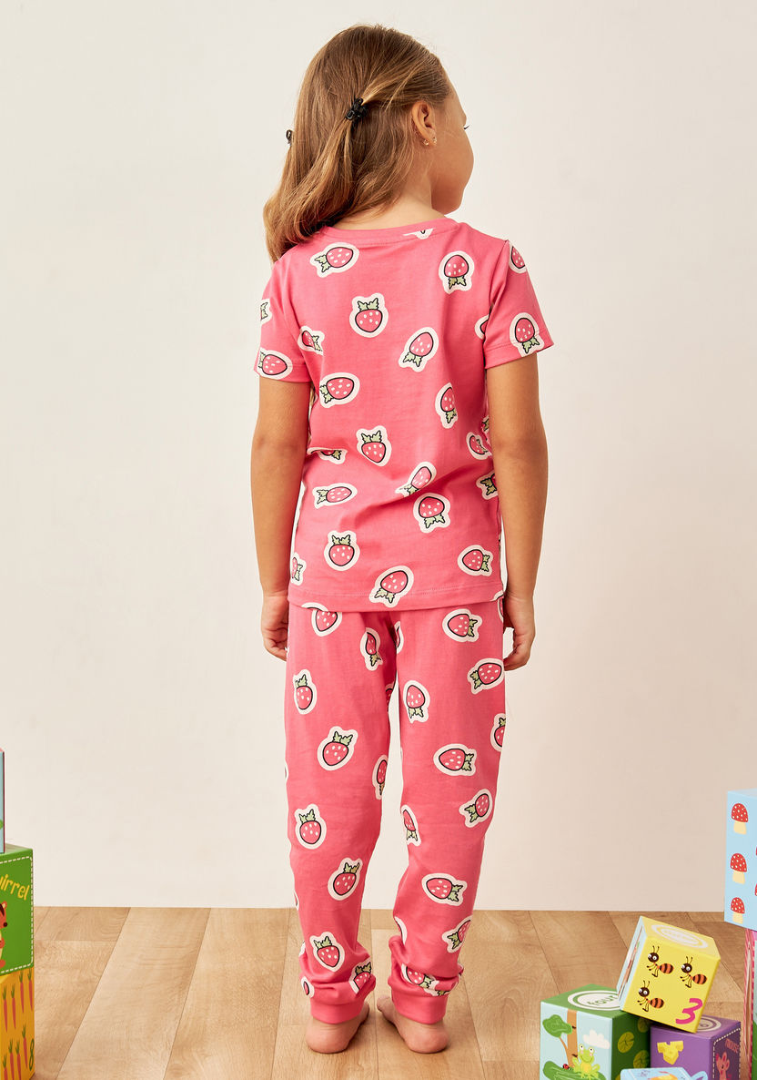 Juniors Printed T-shirt and Pyjamas - Set of 6-Nightwear-image-4