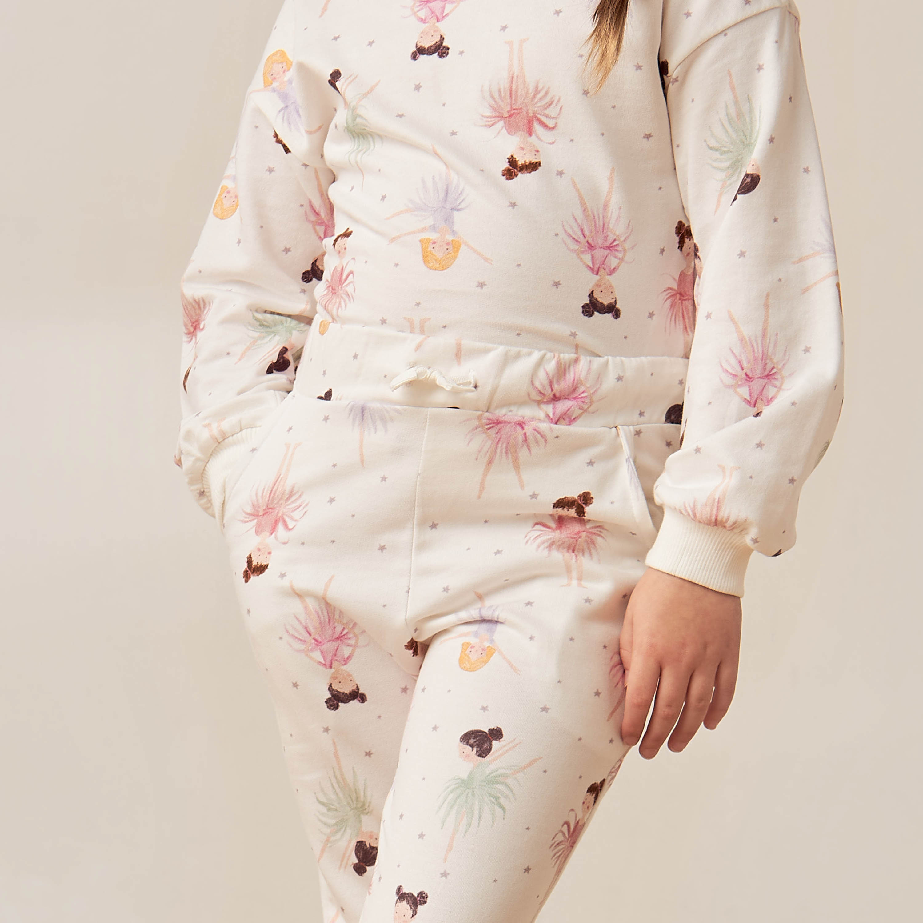 Juniors All-Over Print Sweatshirt and Pyjama Set-girls-clothing-nightwear-image-4