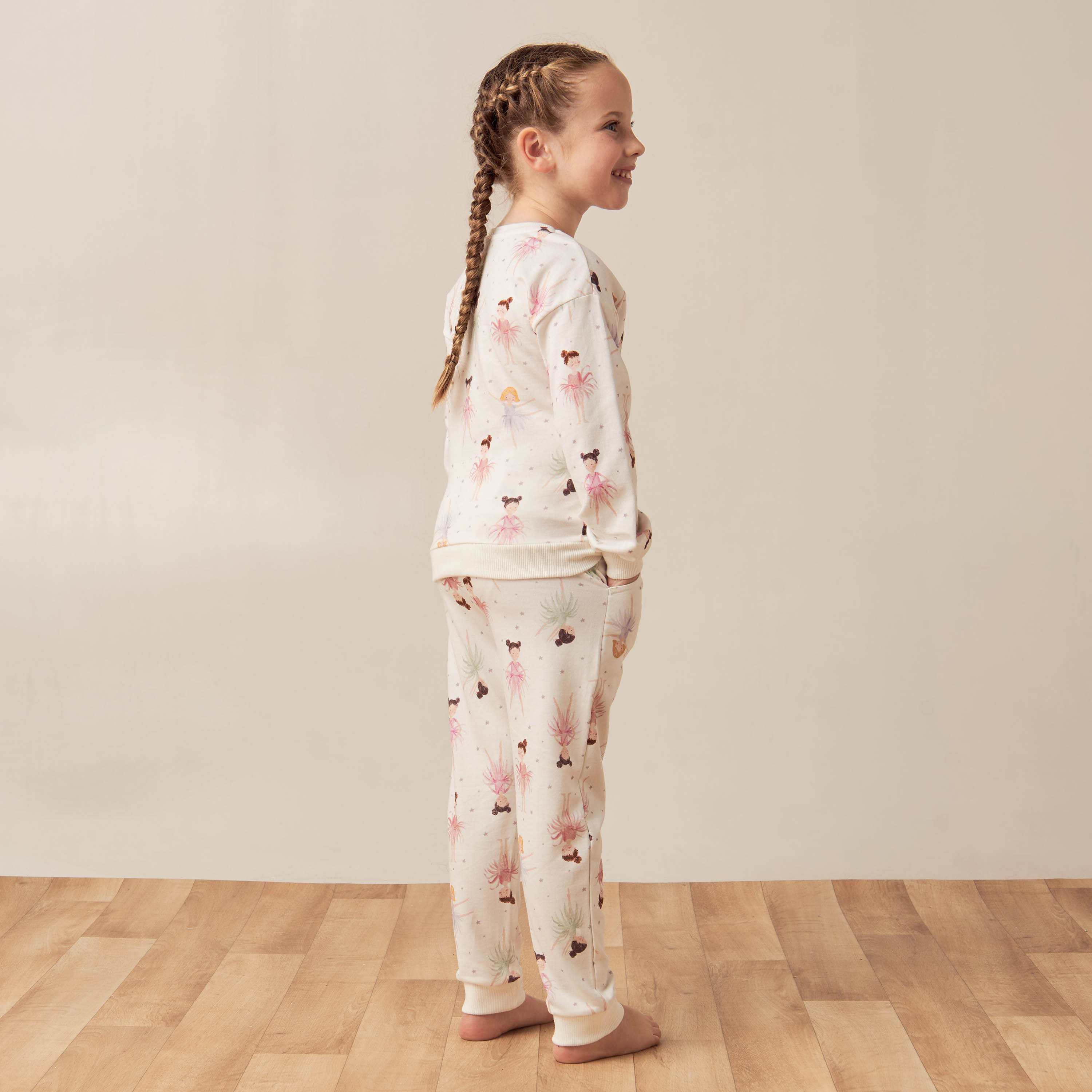 Juniors All-Over Print Sweatshirt and Pyjama Set-girls-clothing-nightwear-image-5
