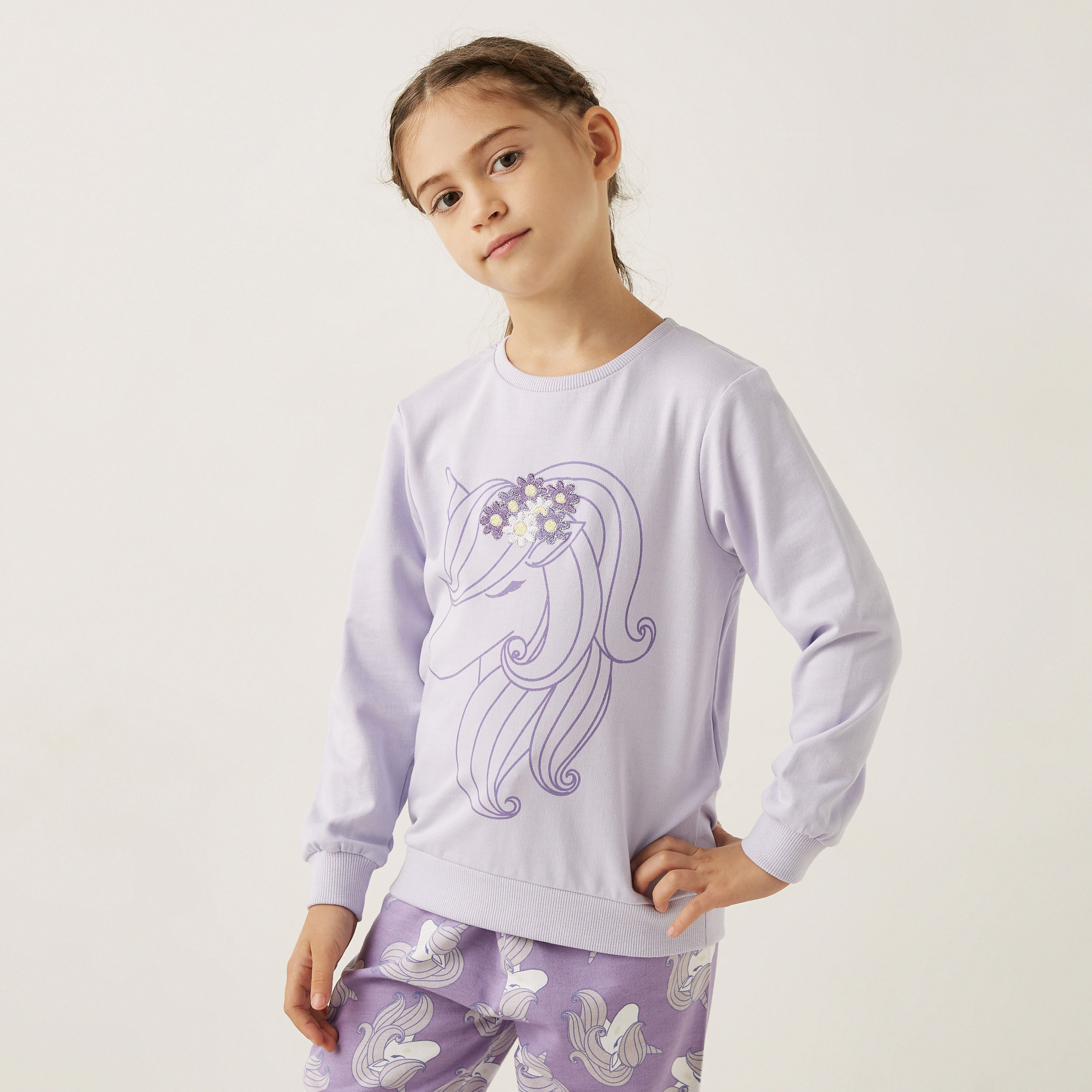 Unicorn clearance print sweatshirt