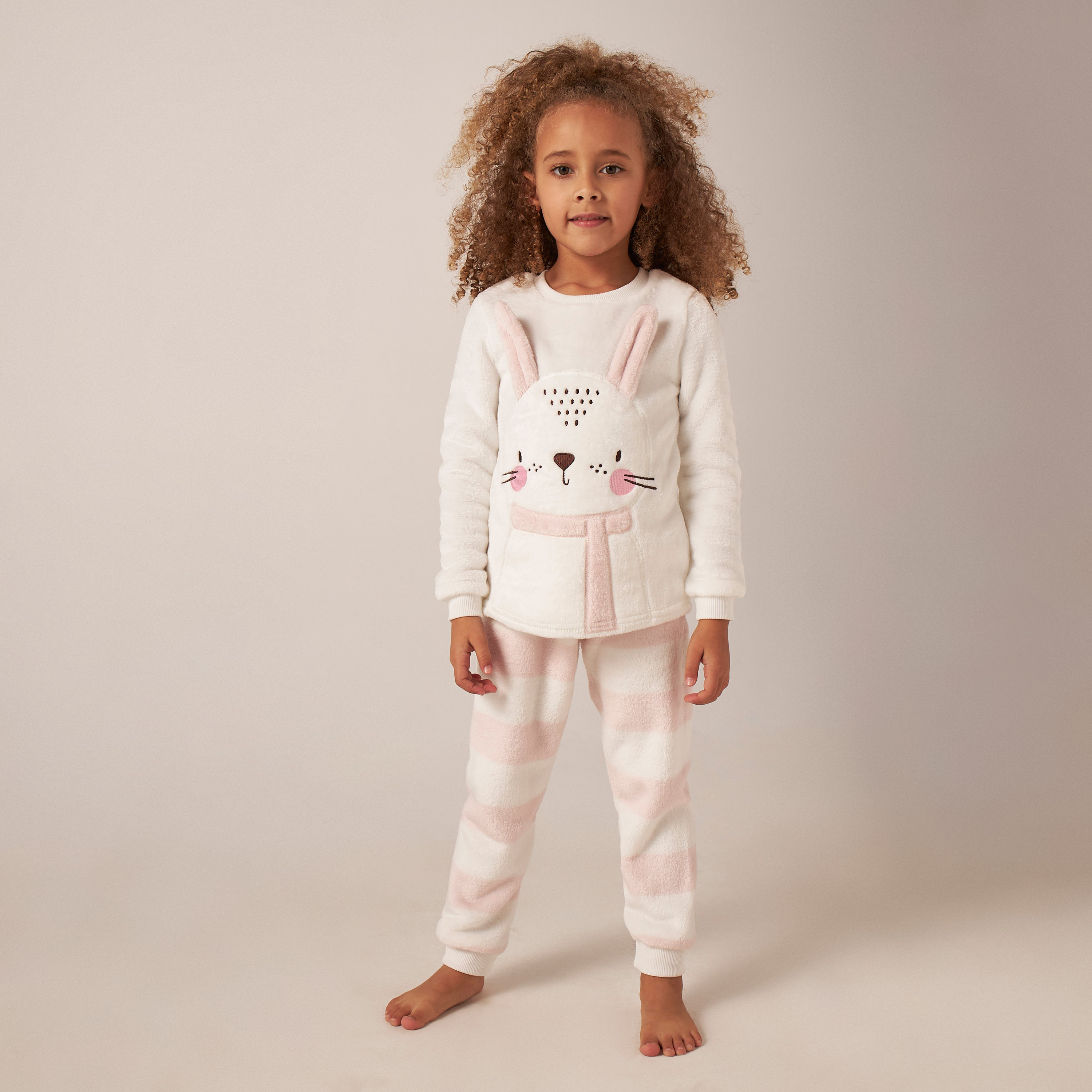 Buy Juniors Bunny Detail T shirt and Pyjama Set Online