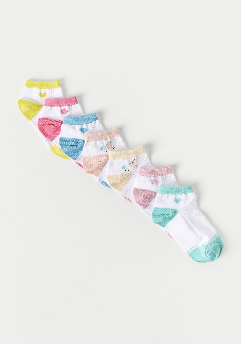 Juniors Printed Ankle Length Socks - Set of 7-Socks-image-1