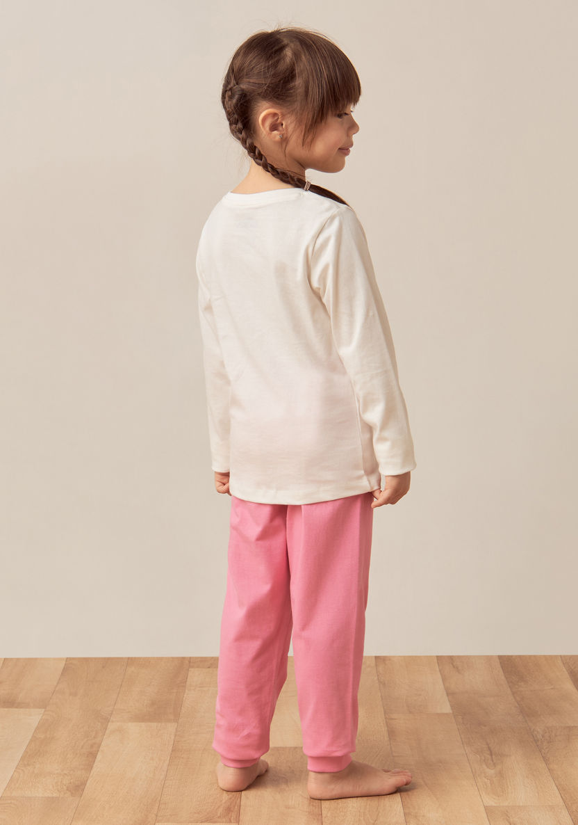 Disney Daisy Duck Print T-shirt and Pyjama - Set of 2-Pyjama Sets-image-4