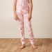 Juniors All-Over Floral Print T-shirt and Elasticated Pyjama Set-Nightwear-thumbnail-4