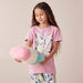 Juniors Floral Printed Short Sleeves T-shirt and Pyjama Set-Nightwear-thumbnail-1