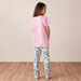 Juniors Floral Printed Short Sleeves T-shirt and Pyjama Set-Nightwear-thumbnail-4
