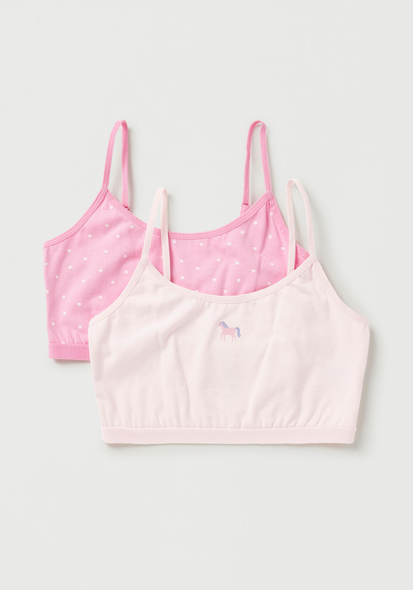Buy Juniors Printed Training Bra with Adjustable Strap - Set of 2 Online  for Girls