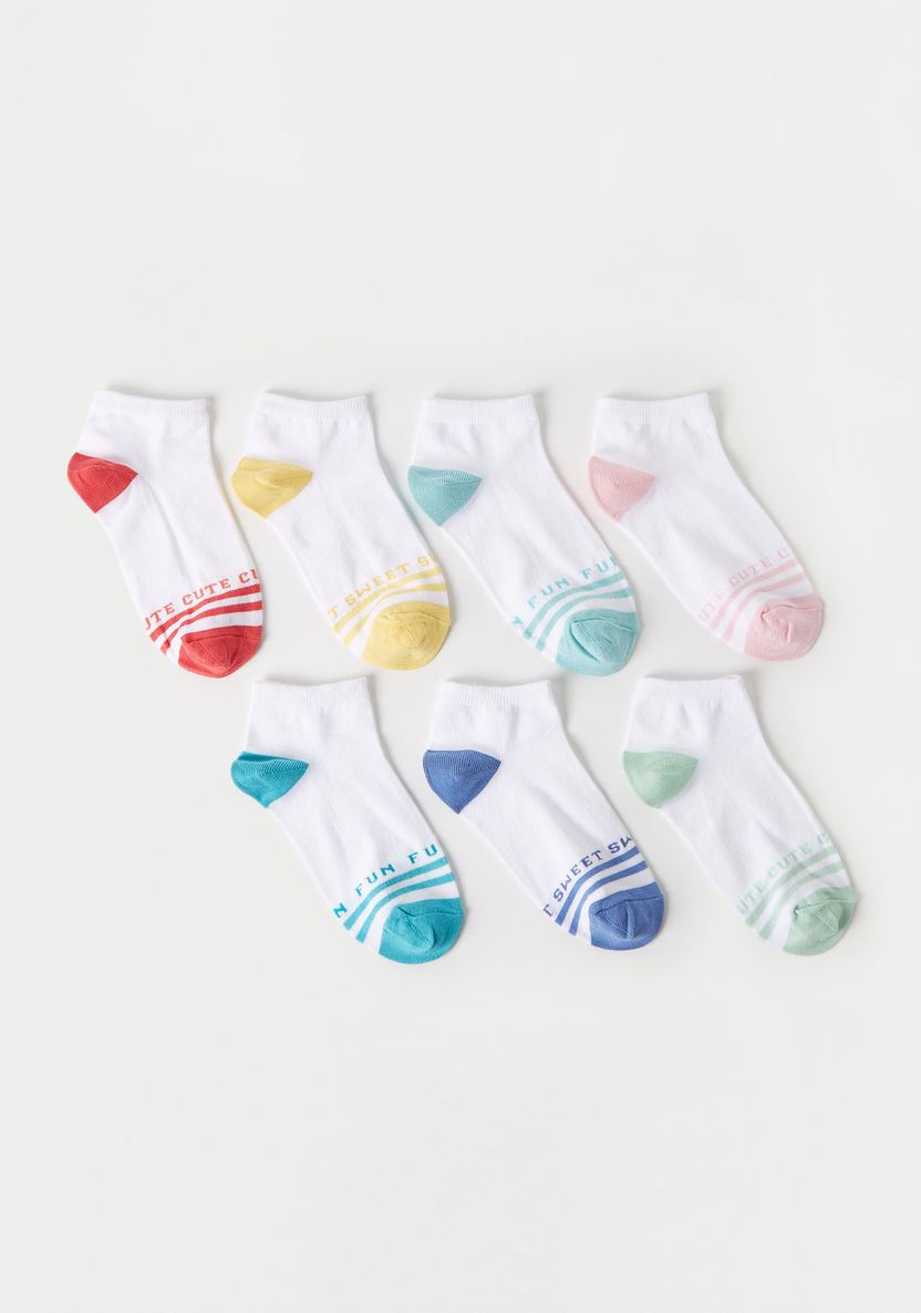 Juniors Printed Ankle Length Socks - Set of 7-Socks-image-0
