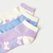 Juniors Butterfly Print Ankle Length Socks - Set of 3-Socks-thumbnailMobile-2