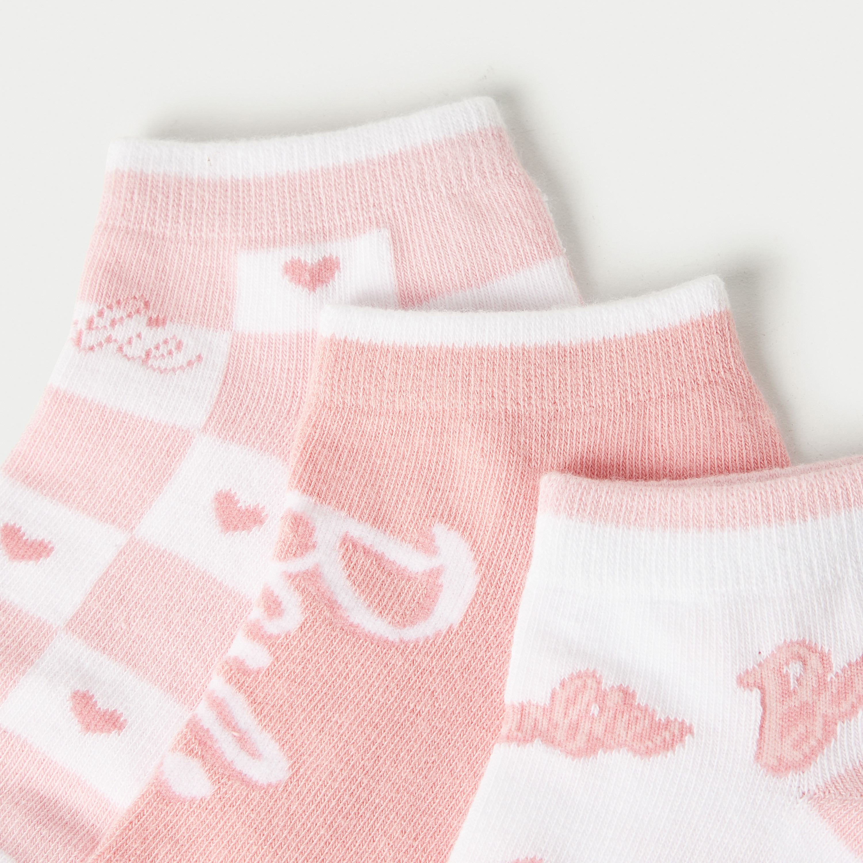 Barbie Print Ankle Length Socks - Set of 3-girls-accessories-socks-image-3