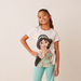 Disney Jasmine Print Short Sleeves T-shirt and Elasticated Pyjama Set-Nightwear-thumbnailMobile-1
