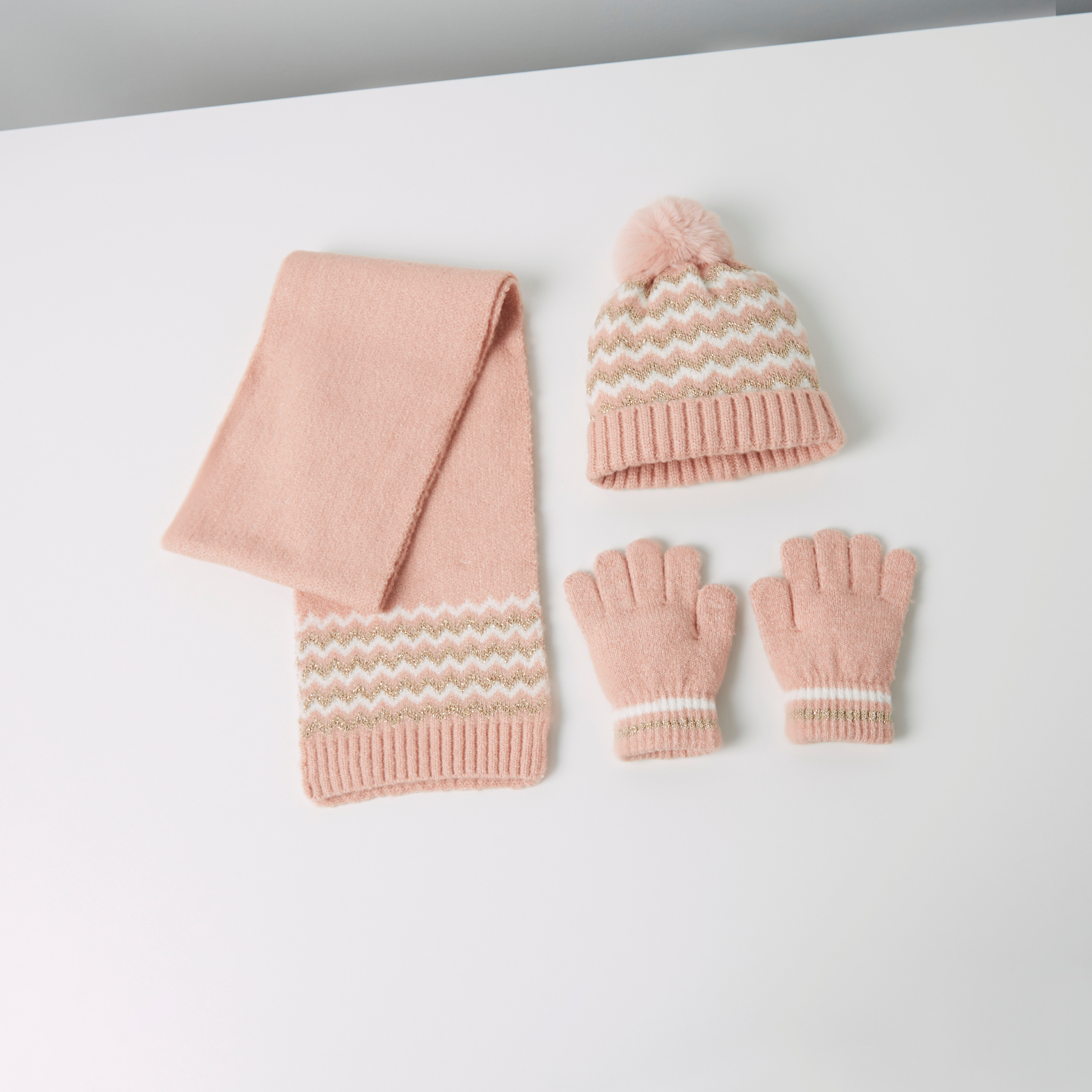 Juniors 3-Piece Scarf and Beanie Set-girls-accessories-scarves-image-1