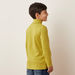 Juniors Solid Turtleneck T-shirt with Long Sleeves-T Shirts-thumbnailMobile-3