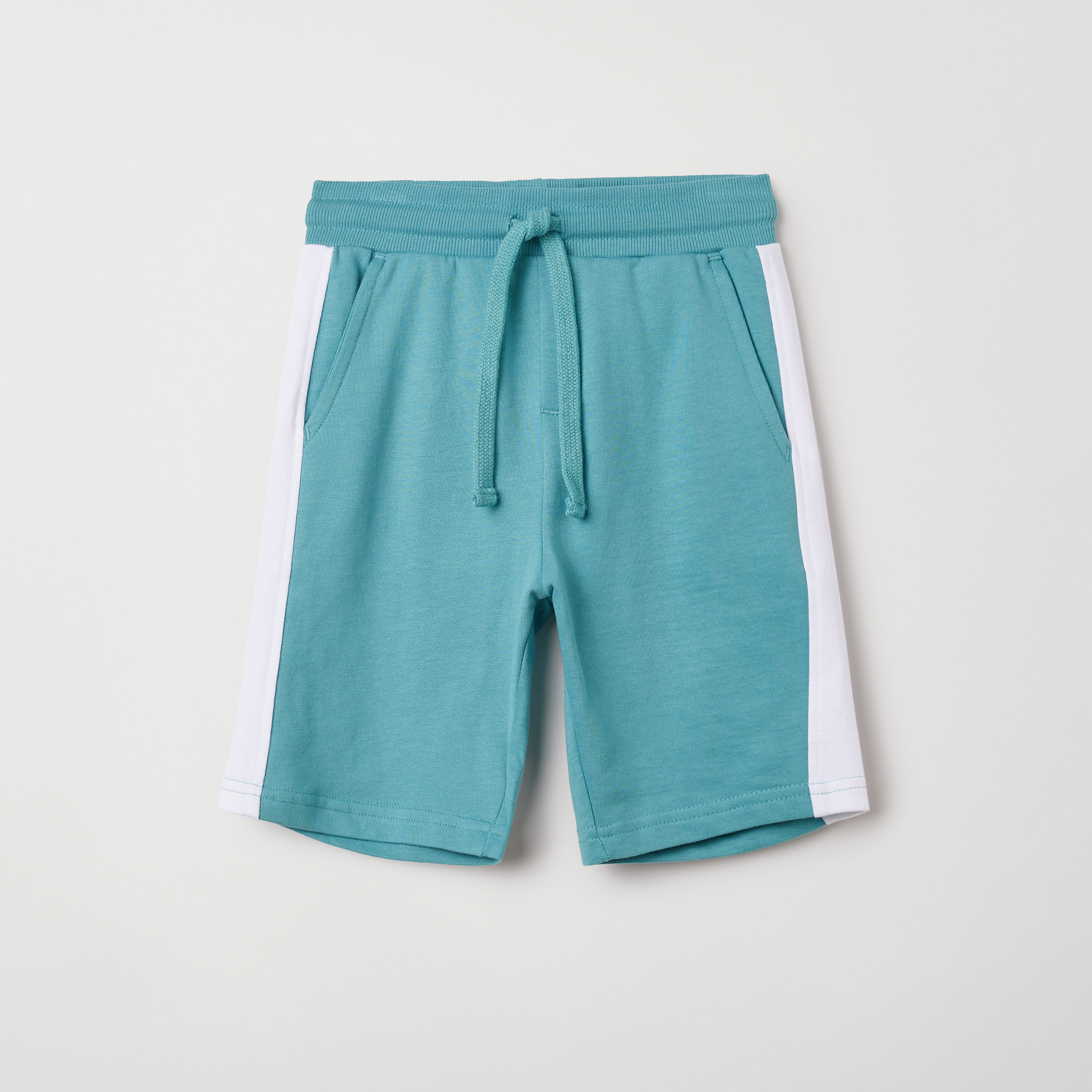 Juniors Solid Shorts with Pockets-boys-clothing-bottoms-shorts-image-1