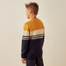 Juniors Colourblock Pullover with Crew Neck and Long Sleeves-Sweatshirts-thumbnailMobile-2