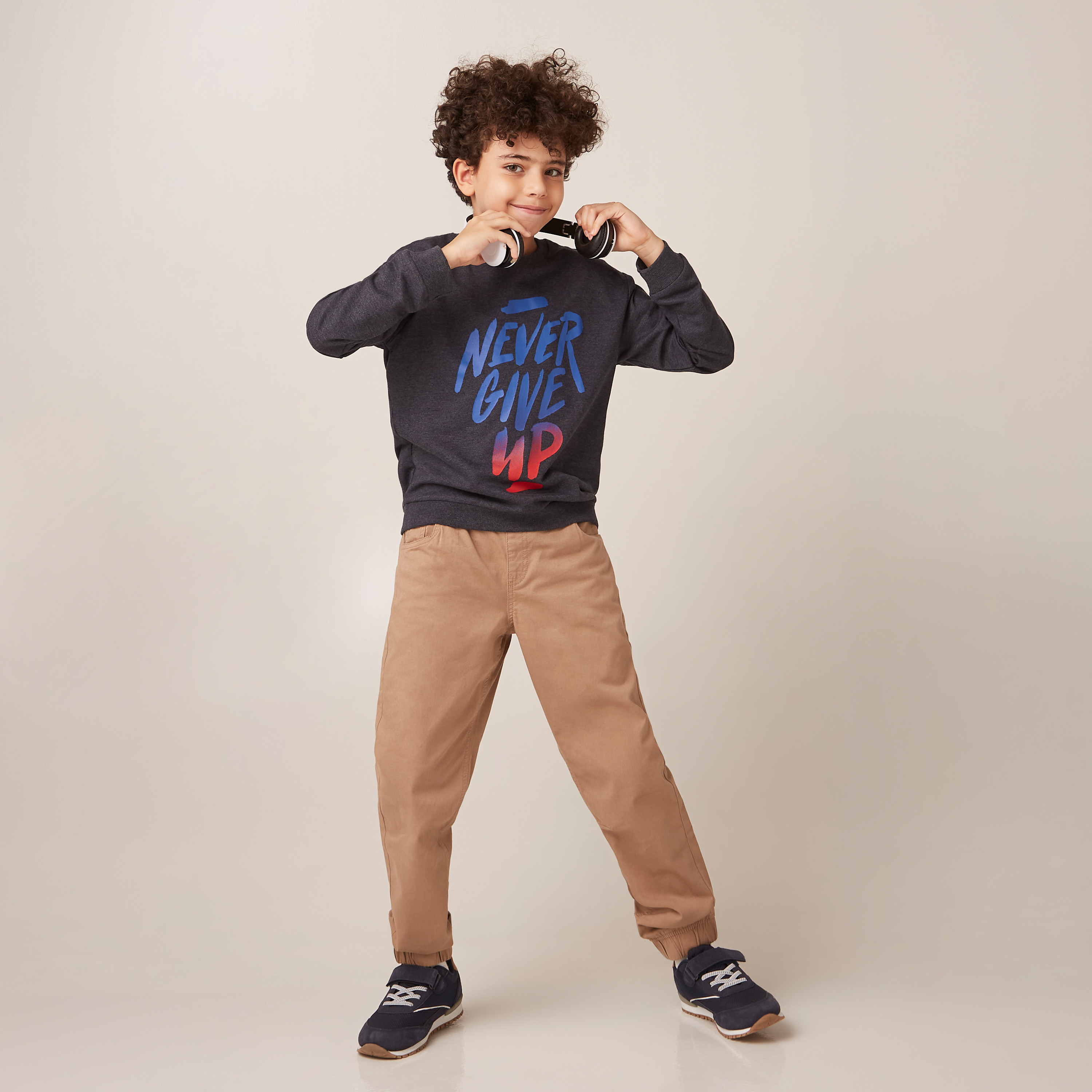بلوفر بياقة ضيقة وأكمام طويلة وطبعات من جونيورز-boys-clothing-jumpersandcardigans-image-2