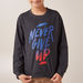 Juniors Typography Print Pullover with Crew Neck and Long Sleeves-Sweaters and Cardigans-thumbnailMobile-2