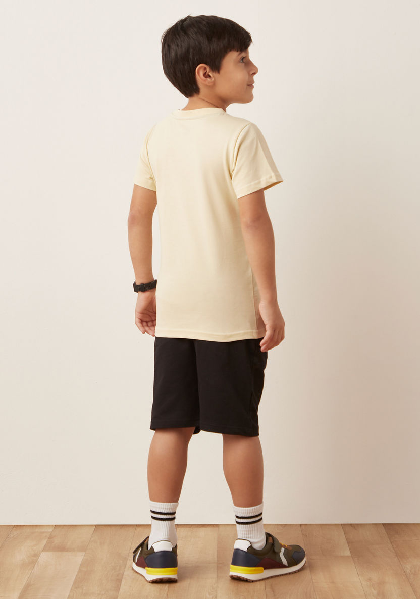 Juniors 3-Piece Printed T-shirts and Shorts Set-Clothes Sets-image-4