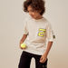 XYZ Typography Print Crew Neck T-shirt with Short Sleeves-T Shirts-thumbnailMobile-0