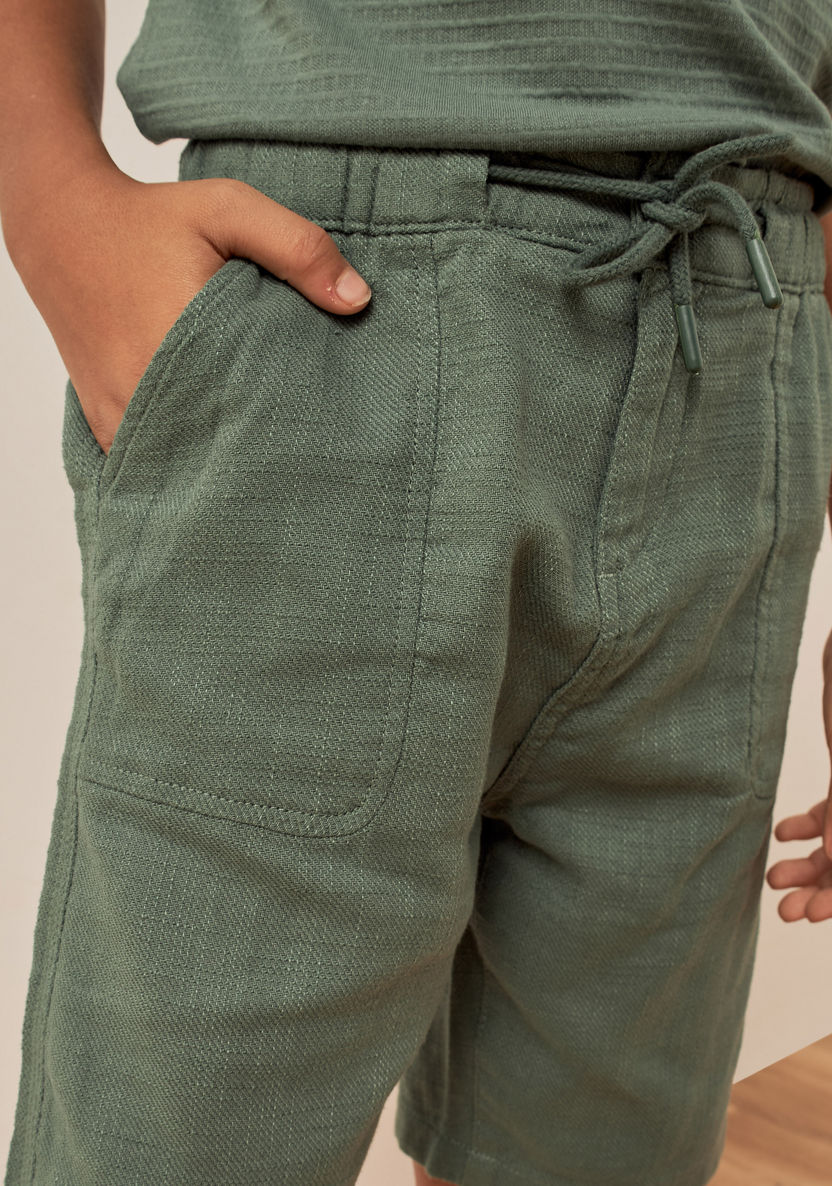 Eligo Solid Shorts with Pockets-Shorts-image-2