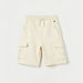 Eligo Solid Shorts with Drawstring Closure and Flap Pockets-Shorts-thumbnailMobile-0