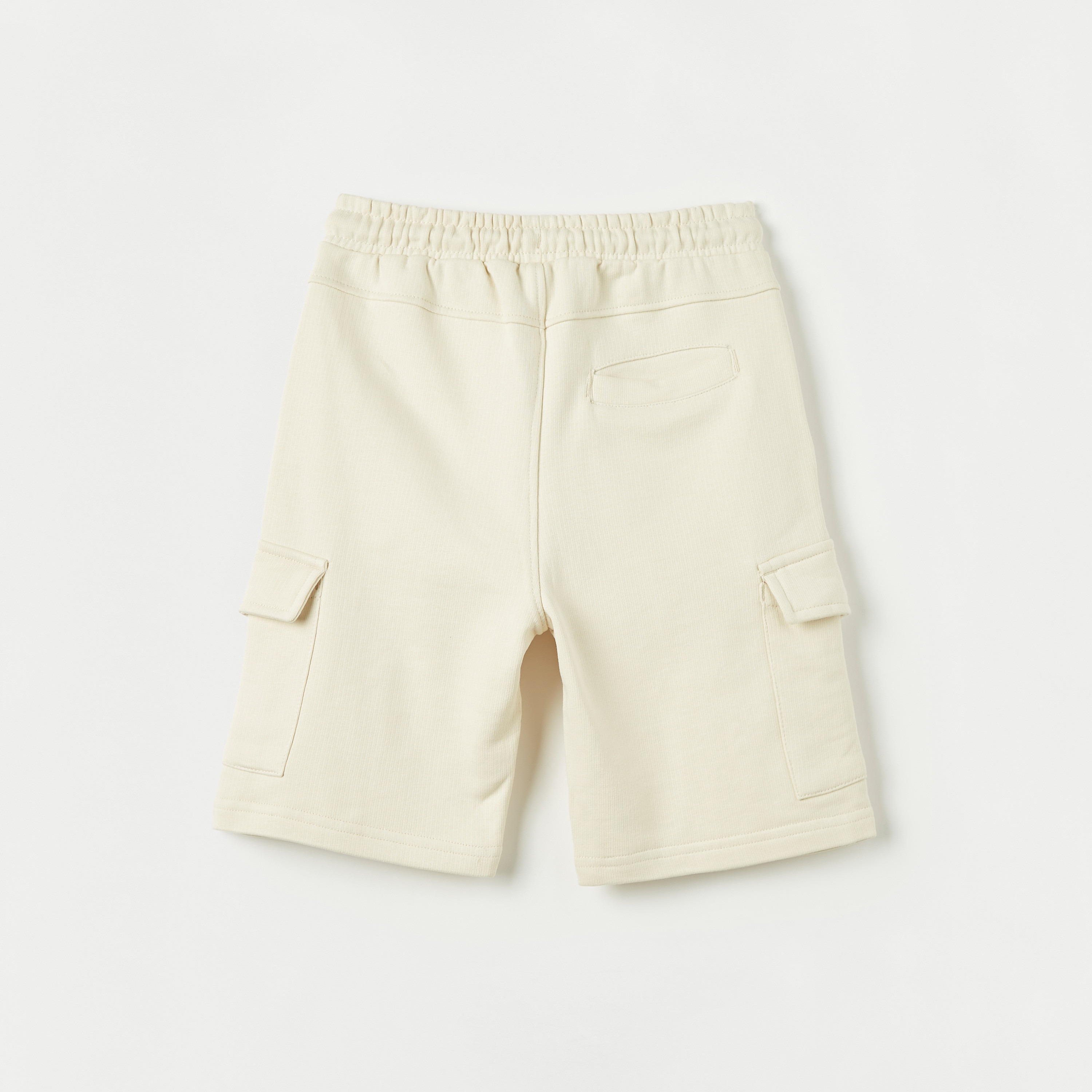 Eligo Solid Shorts with Drawstring Closure and Flap Pockets-boys-clothing-bottoms-shorts-image-4