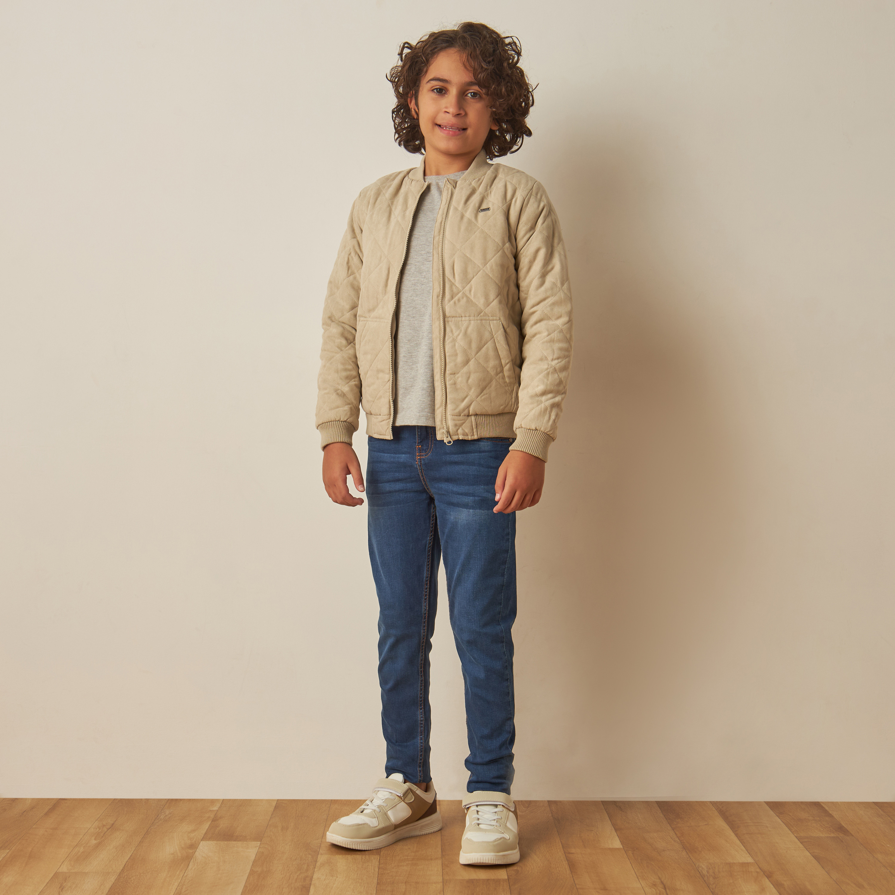 Eligo Quilted Zip Through Jacket with Pockets-boys-clothing-jacketsandcoats-image-2