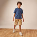 Eligo Textured Polo T-shirt and Shorts Set-Clothes Sets-thumbnailMobile-0
