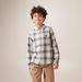 Lee Cooper Checked Shirt with Long Sleeves and Chest Pocket-Shirts-thumbnailMobile-0