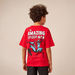 Spider-Man Print Crew Neck T-shirt with Short Sleeves-T Shirts-thumbnailMobile-2