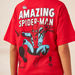 Spider-Man Print Crew Neck T-shirt with Short Sleeves-T Shirts-thumbnailMobile-3