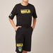 Hulk Print T-shirt and Shorts Set-Clothes Sets-thumbnail-2