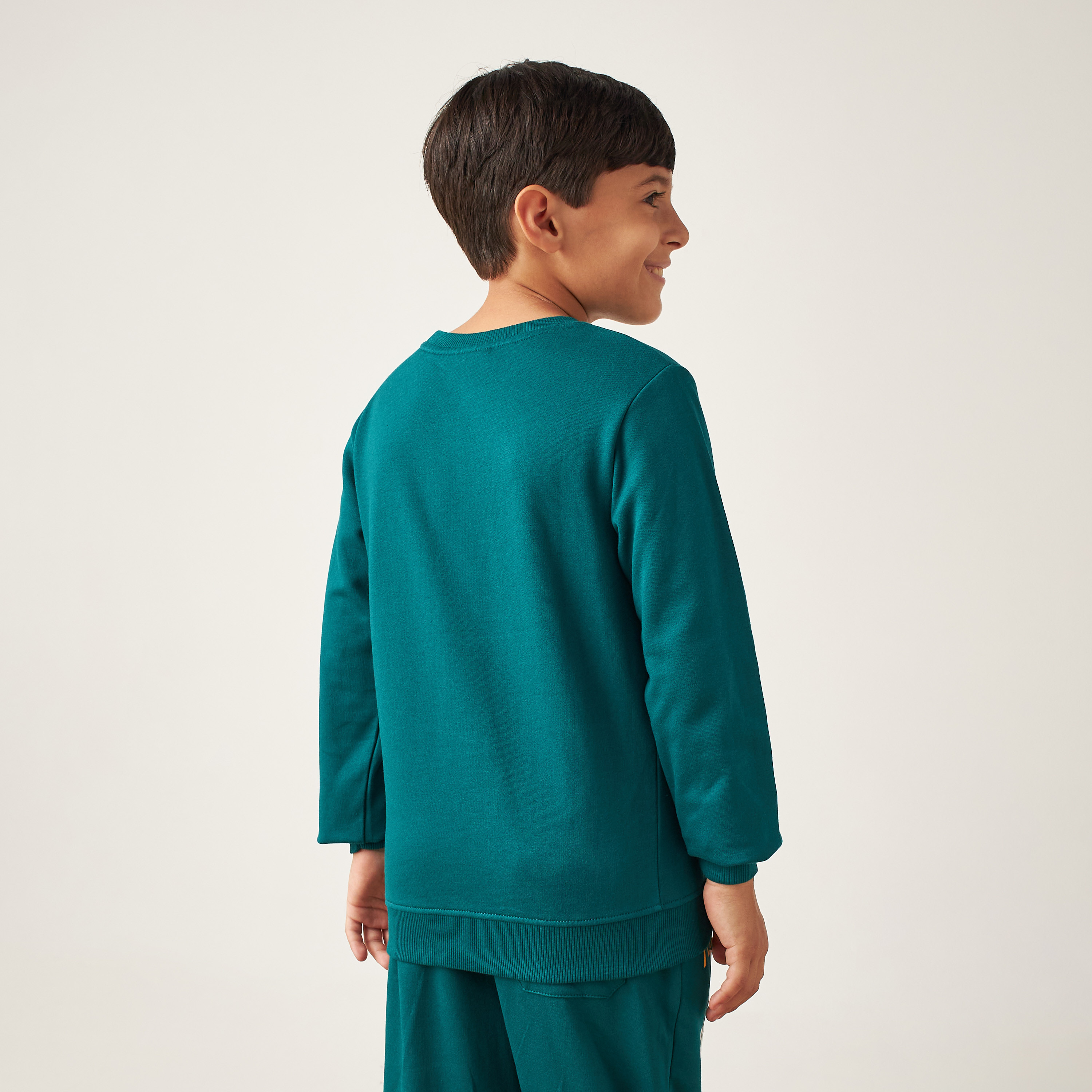 Snoopy Print Pullover with Long Sleeves-boys-clothing-jumpersandcardigans-image-4