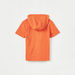Kappa Logo Print Hooded T-shirt with Kangaroo Pocket and Short Sleeves-T Shirts-thumbnailMobile-3