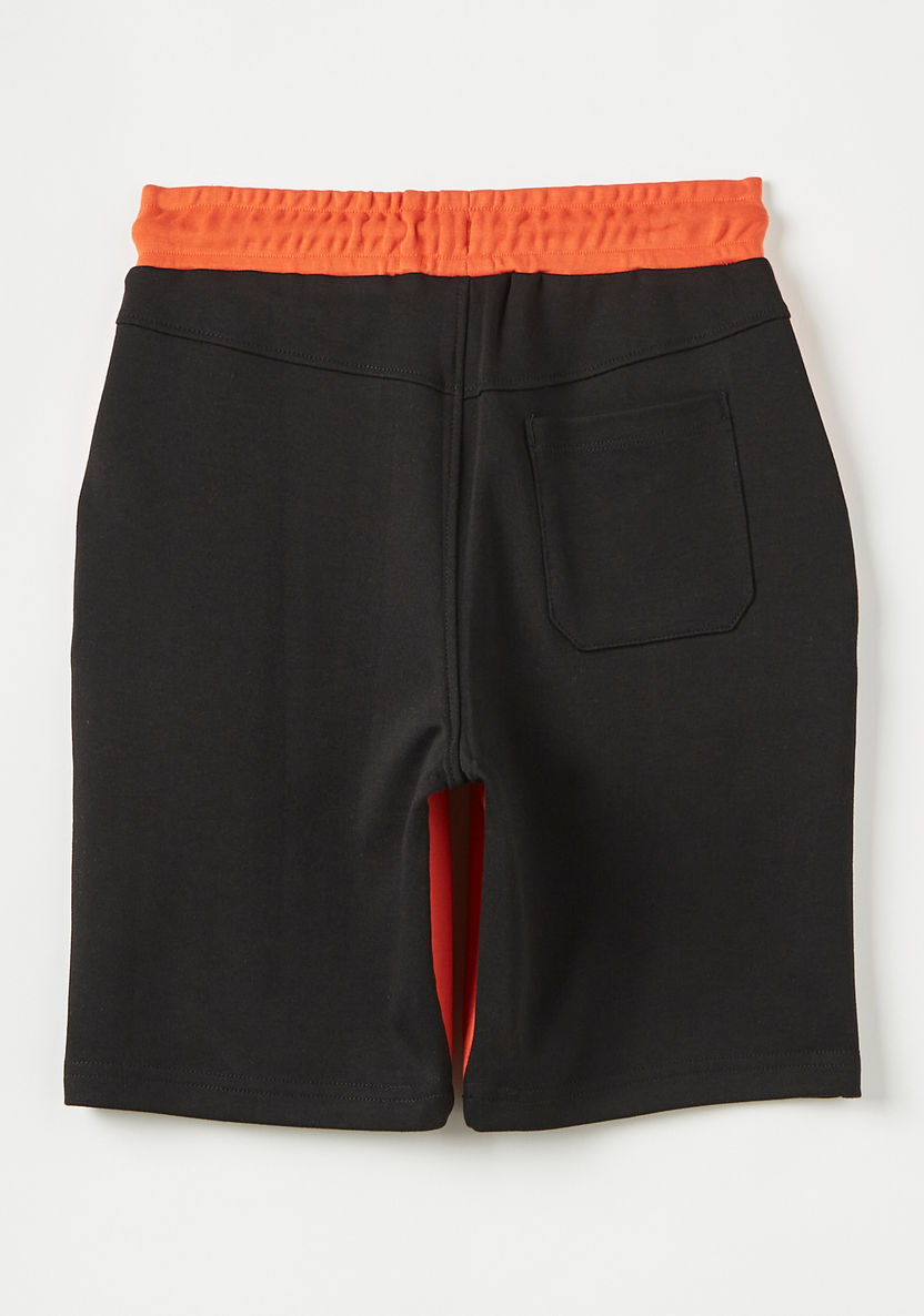 Kappa Panelled Shorts with Drawstring Closure-Shorts-image-3