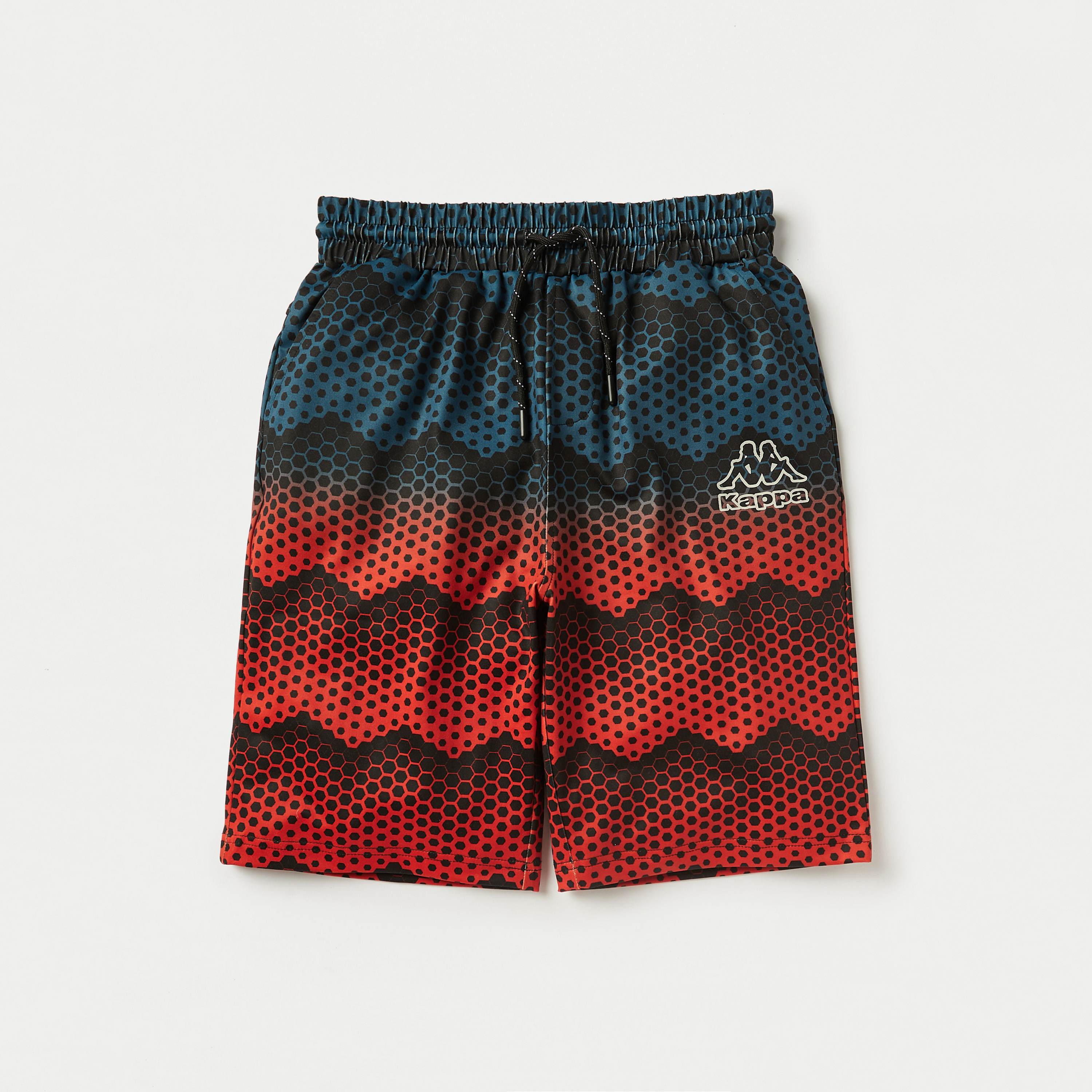 Kappa All-Over Graphic Print T-shirt and Elasticated Shorts Set-boys-clothing-setsandcoords-image-3