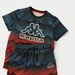 Kappa All-Over Graphic Print T-shirt and Elasticated Shorts Set-Clothes Sets-thumbnailMobile-3