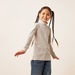 Juniors Textured Turtle Neck T-shirt with Long Sleeves-T Shirts-thumbnailMobile-0