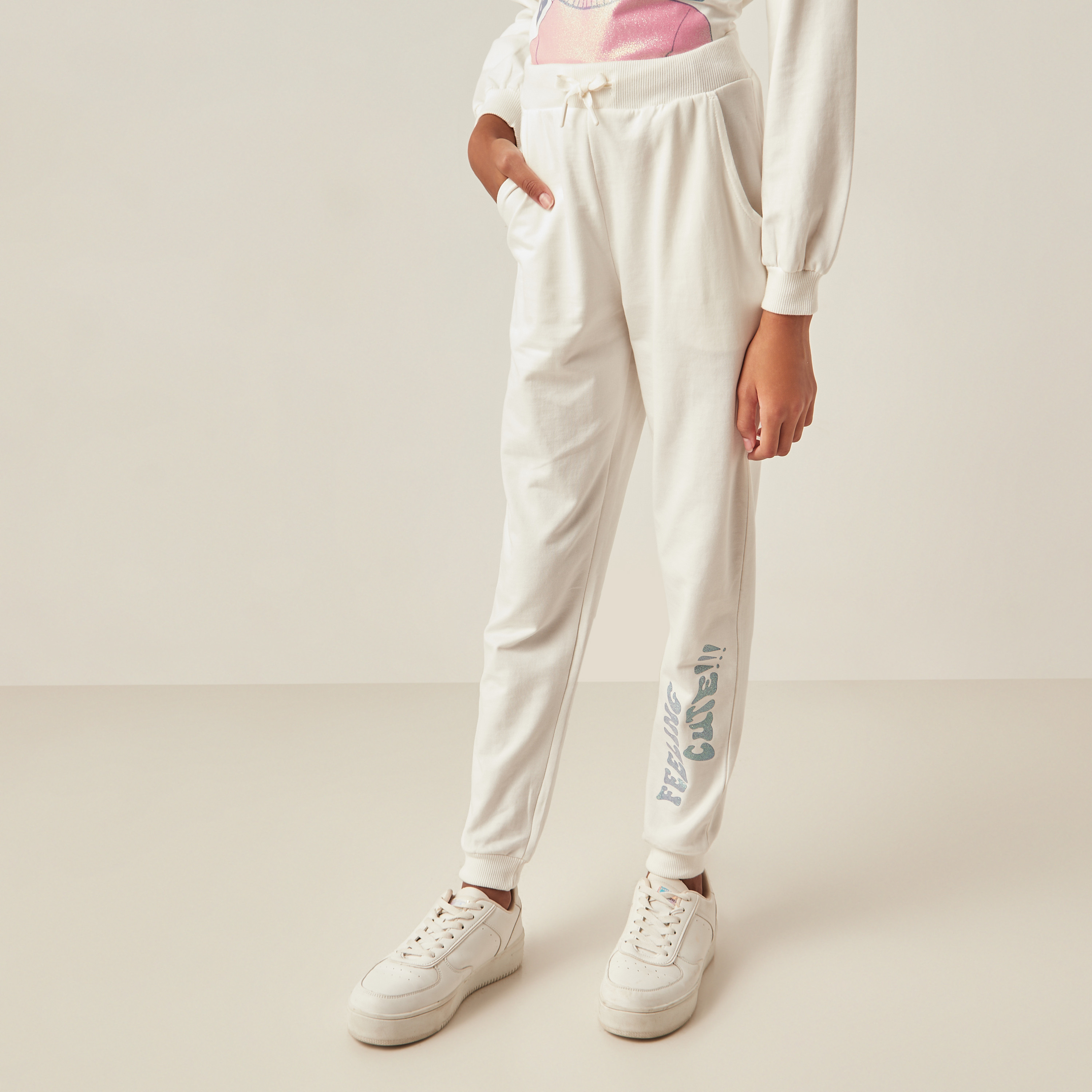 Girls sales cotton joggers