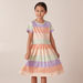 Juniors Striped Dress with Short Sleeves-Dresses%2C Gowns and Frocks-thumbnailMobile-1
