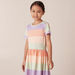 Juniors Striped Dress with Short Sleeves-Dresses%2C Gowns and Frocks-thumbnailMobile-2