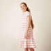 Juniors Striped Polo Dress with Short Sleeves-Dresses%2C Gowns and Frocks-thumbnail-0