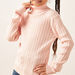 Juniors Textured Pullover with Turtle Neck and Long Sleeves-Sweaters and Cardigans-thumbnailMobile-3