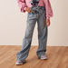 Juniors Girls' Jeans with Tie-Up Belt-Pants-thumbnailMobile-1