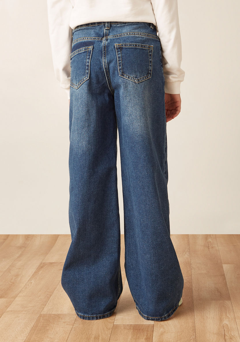 Juniors Girls' Wide Leg Jeans-Pants-image-2