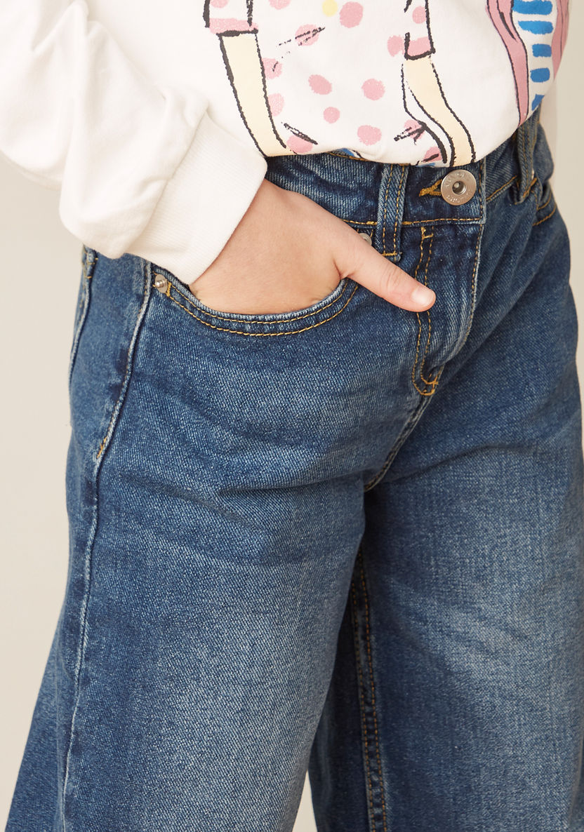 Juniors Girls' Wide Leg Jeans-Pants-image-3