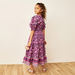 Juniors All-Over Floral Print Tiered Dress with Puff Sleeves and Ruffle Detail-Dresses%2C Gowns and Frocks-thumbnail-3